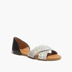 Madewell thea crisscross sandal in spotdot